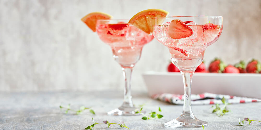 Wein zu Erdbeeren