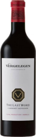 Vergelegen VR The Last Word Cabernet Sauvignon Vergelegen VR The Last Word Cabernet Sauvignon